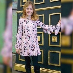 NWT Truly Me Girls Crisscross Neck A-Line Dress